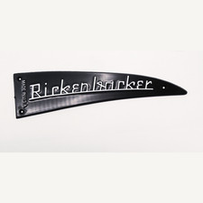 1 Pcs Rickenbacker Truss Rod Cover White for Guitar Bass Rick Ricken Black
