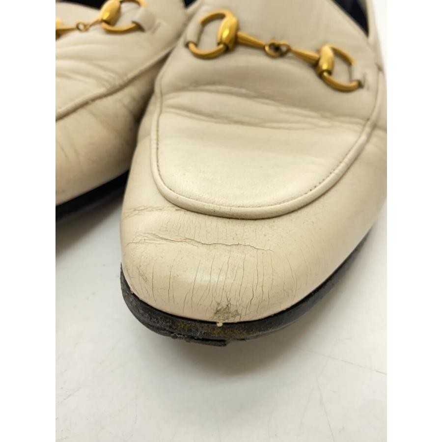 GUCCI Women's Loafers Horsebit Leather White Size:36/JP:23 135303K Authentic thumbnail 7