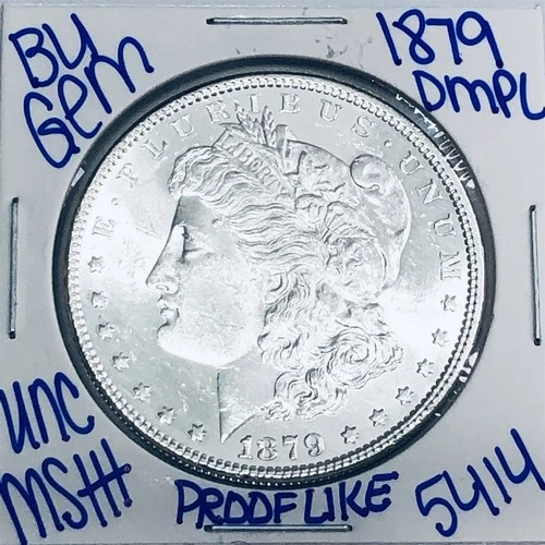 1879 BU UNCIRCULATED MORGAN SILVER DOLLAR AUTHENTIC U.S. MINT FREE SHIPPING 5414