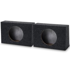 2 Pack Large Angled Style Car Audio Speaker Box Single 6 x 9 Inch Car Audio E...