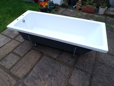 Single Ended Superspec or Carronite Heavy Duty Shower bath 1700 x 700, - VGC