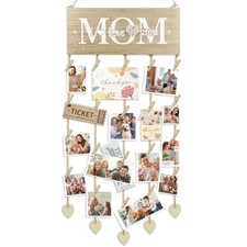 Mother  s Day  Birthday Gift for Mom   Hanging Wooden Picture Frame Photo