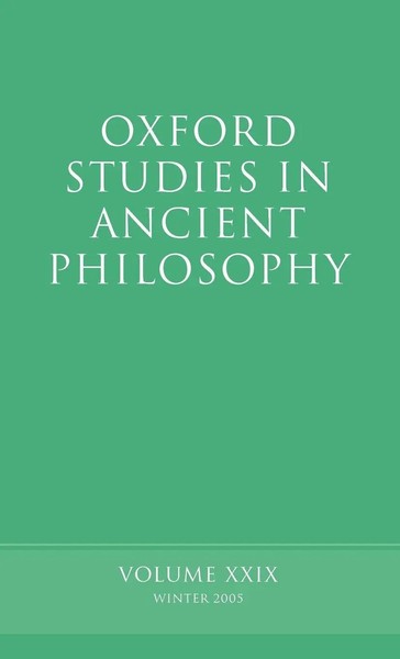 David Sedley | Oxford Studies In Ancient Philosophy Vol Xxix | Buch | Englisch-image