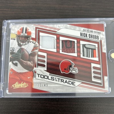 2023 Panini Absolute - Tools of the Trade Nick Chubb #TOTT-NC Prime /49 (MEM)