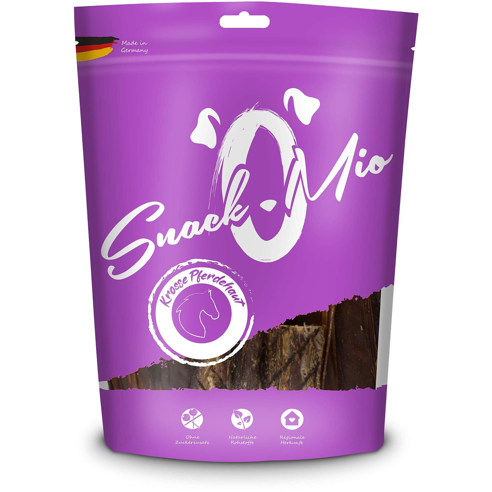 Snackomio Venandi Pelle Cavallo per Cani - Lo Snack che Non Tradisce