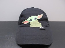 Disney Hat Cap Snap Back Black Green Star Wars Yoda Baseball Kids Boys Youth