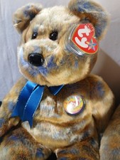 Two Ty Beanie Buddies - Clubby III the Bear - 2000, Retired - 14 Inch Plush