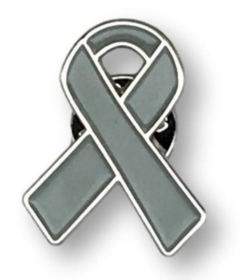 1 - Brain Cancer Awareness Enamel Lapel Pin - Made To Last