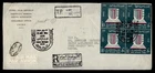 DR WHO 1963 UAR EGYPT FDC? SOCIALIST UNION BLOCK REGISTERED COMBO M64745