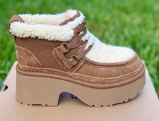 UGG Classic New Heights Lace Up Platform Woman  s Boots 1167772 CHE