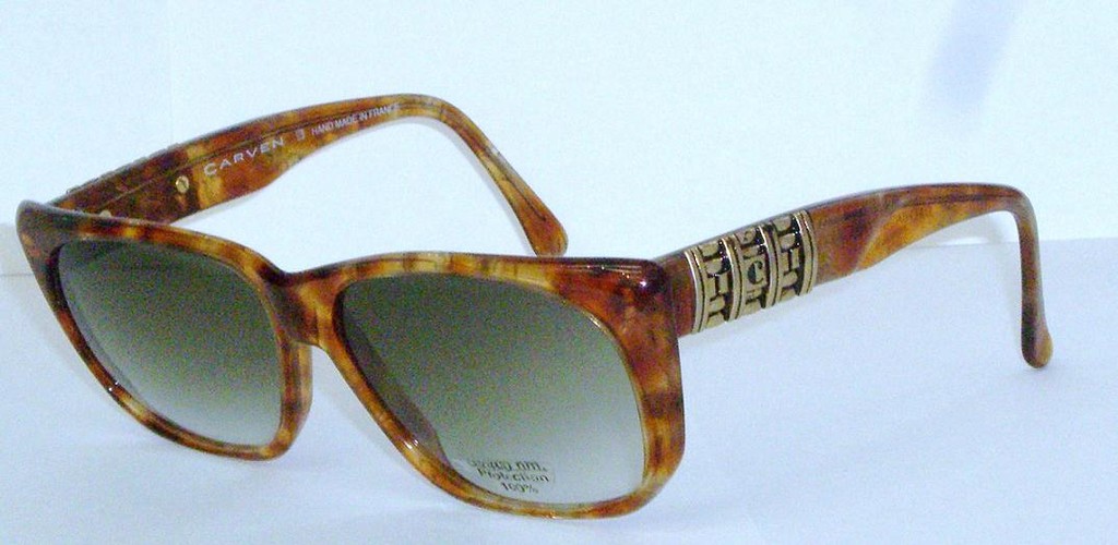 Lunettes De Soleil Vintage Carven Paris 'Dahlia' Années 80 - 3 Choix De Couleur, Protection UV 100%, Neuves