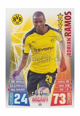 Match Attax Extra 15/16 MX-474 - Adrian Ramos - Neue Transfers