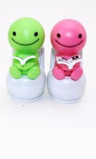 Super Cute 2 Boy Reading on Toilet Solar Toy set Car Decoration US Seller