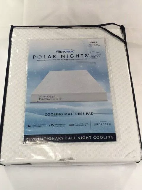 Therapedic polar nights cooling mattress pad deals