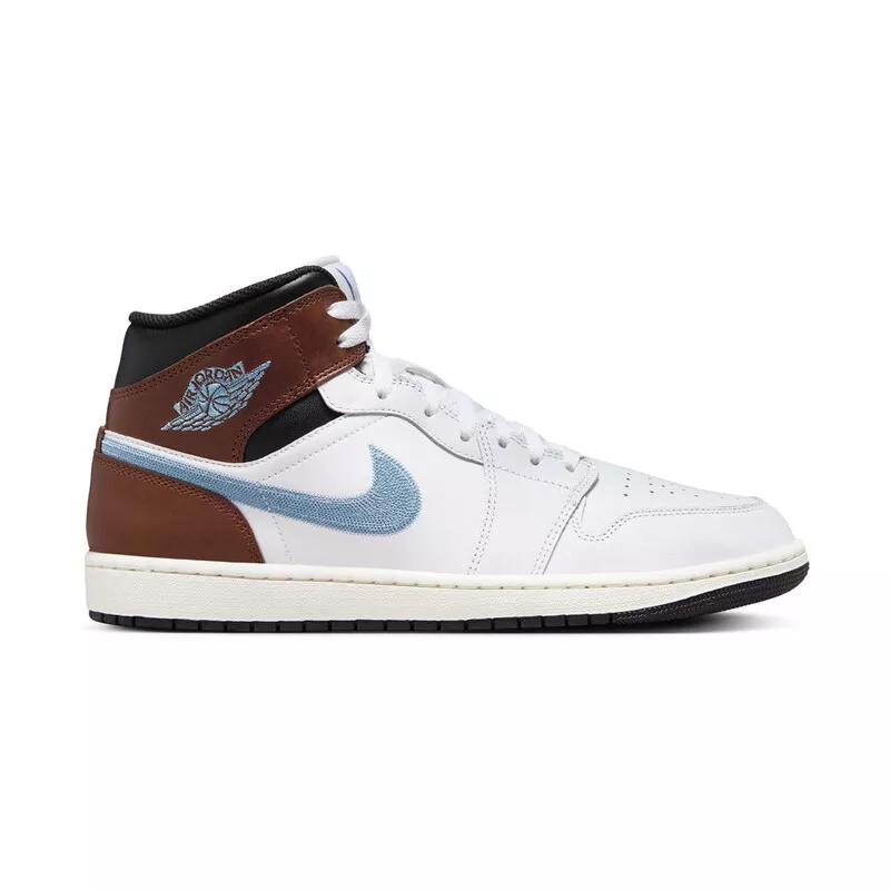 MENS AIR JORDAN 1 MID SE_WHITE/BLUE GREY-BLACK-SAIL FQ7831-142 