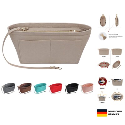 Filz Handtasche Organizer Geldbörse Organizer Filz Insert Bag Organizer Multi...