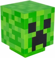 Minecraft Creeper Light w Sound Table Desk Lamp Night Light Mood Room Decor Icon