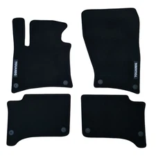 Velour Car Floor Mats For VW Touareg Waterproof Black Carpet Rugs Auto Liners