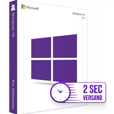 Windows 10 Pro Key - Win 10 Professional Lizenz -- Sofort Versand
