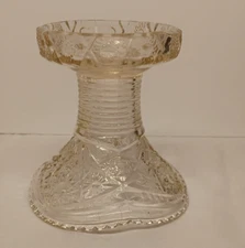 Vintage Pressed Glass Punch Bowl Base Stand by McKee Concord 
