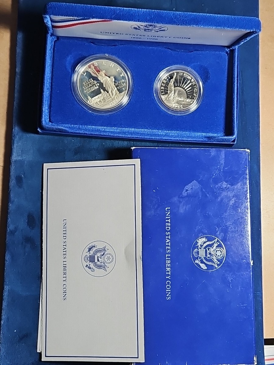 United States Liberty Coin 1886- 1986 S Ellis Island Proof Set