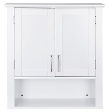 Bathroom Kitchen Cabinet Free Standing Cupboard Storage Organizer White