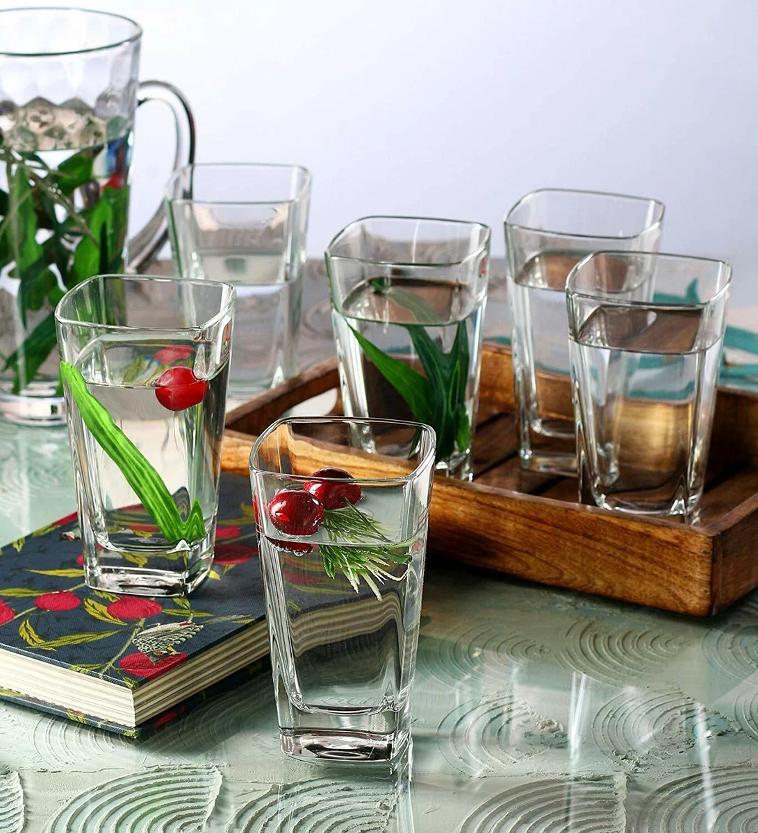 Set of 6 Meldique Juice Glass Water Glass Drinking Vintage Water Glasses  240ML