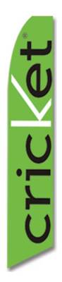Cricket 2 1/2 ft X 11 1/2 ft Polyester Swooper Flag