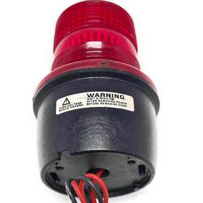 Federal Signal LP3 Streamline Low Profile Strobe Light. RED 12 Volts DC
