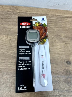 OXO Digitales Thermometer mit Sofortanzeige - Metallic-Schwarz (11181400ROHSUK)
