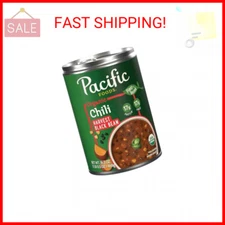 Pacific Foods Organic Harvest Black Bean Chili, Plant Based, 16.5 oz Can