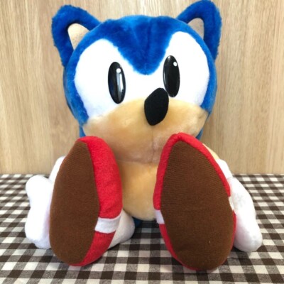 SEGA ソニック・ザ・ファイターズ 1997 ソニック　ぬいぐるみ 激レア SEGA 1997 Sonic Plush doll toy Sonic the Hedgehog Tag Rare JAPAN