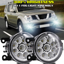 Pair Front Bumper Clear Fog Light Lamp For Nissan Pathfinder R51 2005-2011 2012