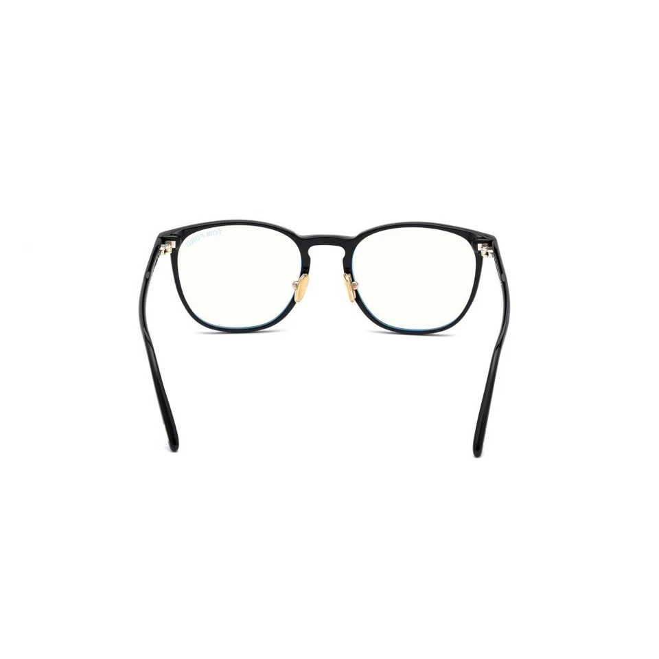 Marco de gafas de plástico redondo negro Tom Ford TF 5700-B 001 52-20-145 almohadillas para nariz Foto 4 de 4