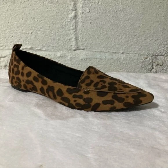 Emmy leopard suede pointed best sale loafers