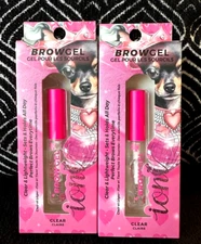 🌺2pk IONI BEAUTY DOLLHOUSE CLEAR PERFECT BROW GEL SET DEFINE 24H HOLD EYEBROW