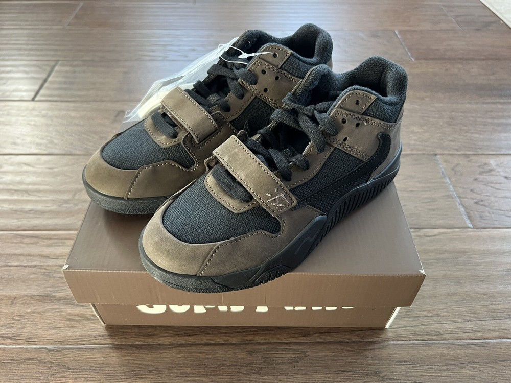Travis Scott × Nike Jordan Jumpman Jack TR Dark Mocha Kids Size 3Y FJ2851-204