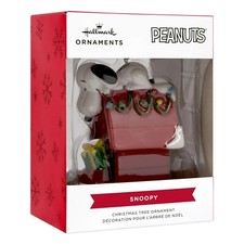 Hallmark Peanuts Snoopy on Holiday Doghouse Christmas Ornament