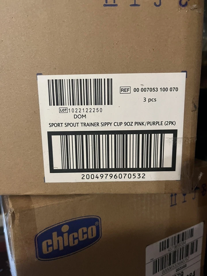 Chicco Entrenador de Caño Deportivo, Taza para Bebés Sin Derrames, 9 Meses Rosa/Púrpura 3 Juegos Foto 4 de 4