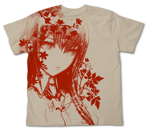 STEINS;GATE Kurisu Makise T-shirt Light Beige Unisex Japan Limited