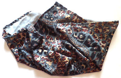 New SOFT SOLUTION 2 in 1 SCARF OR FACE MASK Lushes Leopard & Gray Scarf