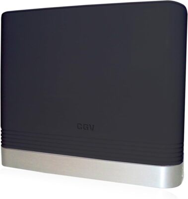 CGV AN-REGLISSE DVB-T2 Zimmerantenne, HDTV mit Verstärker, Schwarz
