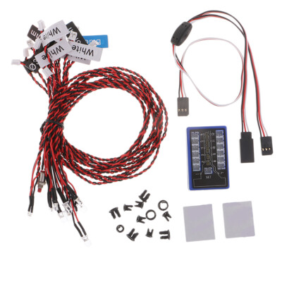 1/10 RC Auto DIY Zubehör 12 LED blinkende Beleuchtung 4,8 6 V für RC4WD TF2