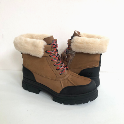 Unisex Chestnut Leather RainBoots European Sz 43 UGG MEN NEUMEL TRAILGAZER CHESTNUT WATERPROOF Boots US 11  main image 3