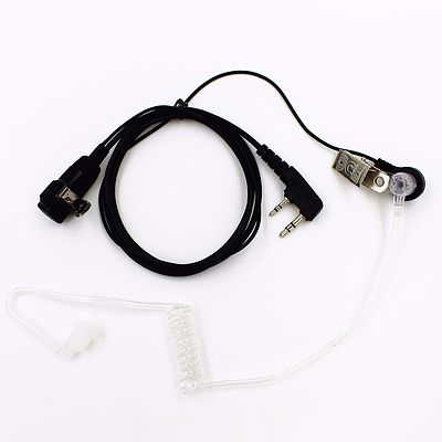 Hands Free headphone Mic Surveillance for Motorola Radio Walkie Talkie 2-way