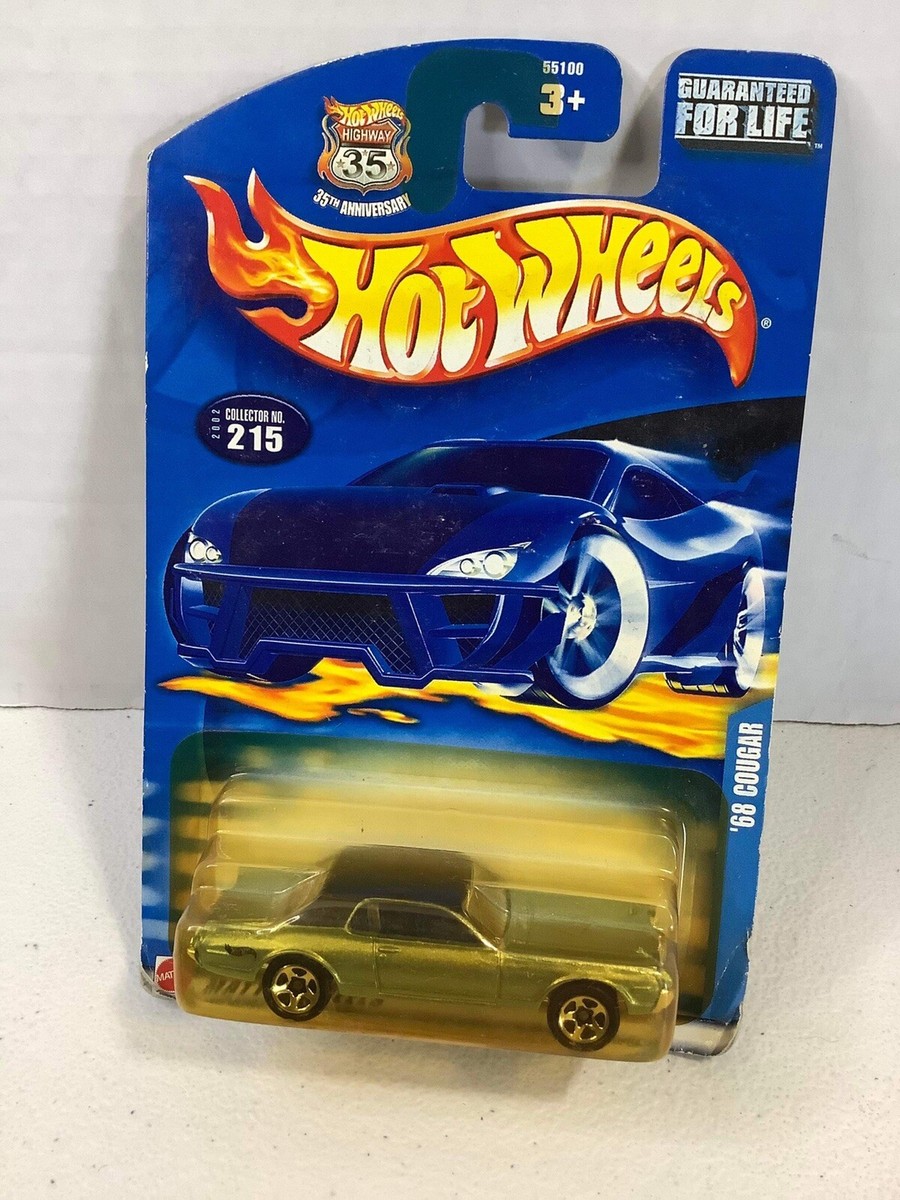 2002 Hot Wheels Collector #215 '68 COUGAR Green Flat-Black Roof w