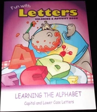 5-Pack NEW Fun with Letters ABCs Activity Books: Alphabet, Capitals, Lower Case