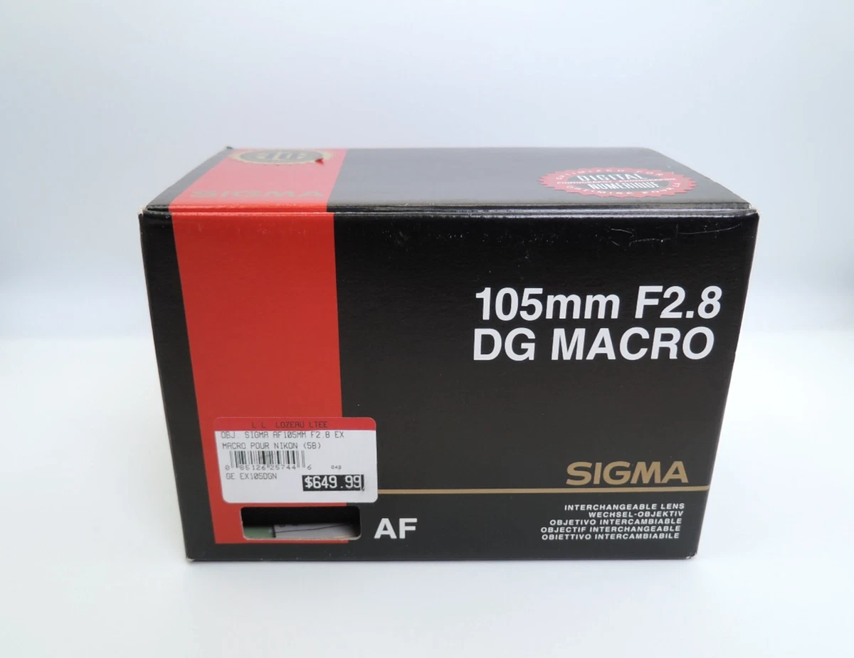 Sigma EX f/2.8 Camera Lenses 105mm Focal for sale | eBay