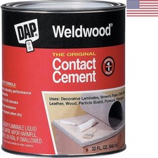 32oz Weldwood Contact Cement - Fast-Drying Gel for Floors  Furniture