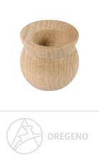 Kugelform Holzt&uuml;lle 50 St&uuml;ck 2,4x2,4x2,4 cm Kerzent&uuml;lle Tropfring T&uuml;llenaufsatz